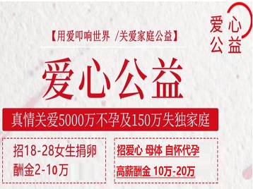 密云捐卵助孕生子 爱心志愿者招募